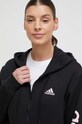 Памучен суичър adidas черен IS2072