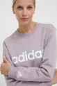 ροζ Βαμβακερή μπλούζα adidas 0