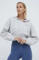 Bombažen pulover adidas by Stella McCartney siva