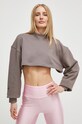 Одежда Хлопковая кофта adidas by Stella McCartney IT8278 коричневый