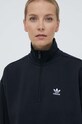 Mikina adidas Originals Essentials Halfzip Sweatshirt černá IU2711