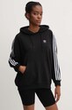 Mikina adidas Originals 3-Stripes Hoodie IU2418 černá SS24