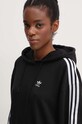 adidas Originals bluza 3-Stripes Hoodie czarny IU2418