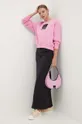 Μπλούζα Karl Lagerfeld Jeans ροζ