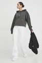 Хлопковая кофта Karl Lagerfeld Jeans серый