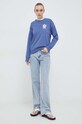 Levi's bluza bawełniana 18686 niebieski SS24