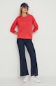 Βαμβακερή μπλούζα Pepe Jeans Hanna HANNA PL581396 κόκκινο SS24