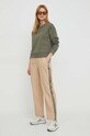 Βαμβακερή μπλούζα Pepe Jeans Hanna HANNA PL581396 πράσινο SS24