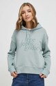Pepe Jeans hanorac de bumbac HARRIET turcoaz PL581397
