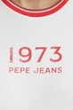 Pepe Jeans hanorac de bumbac PL581398 alb