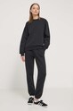 Бавовняна кофта Herschel 50297.00001 чорний SS24