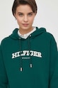 Tommy Hilfiger bluza bawełniana zielony WW0WW41236