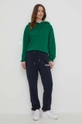 Tommy Hilfiger felpa in cotone verde