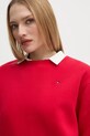 Tommy Hilfiger bluza bawełniana czerwony WW0WW41246
