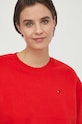 Odzież Tommy Hilfiger bluza bawełniana WW0WW41246 czerwony