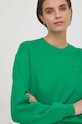 Tommy Hilfiger bluza bawełniana zielony WW0WW41246