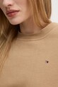 Tommy Hilfiger bluza bawełniana WW0WW41246 brązowy
