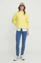 Tommy Hilfiger bluza bawełniana żółty