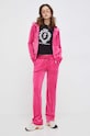 Juicy Couture bluza welurowa JCAP176.658 różowy SS24