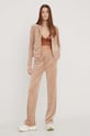 Juicy Couture bluză din velur JCAP176G.506 bej SS24