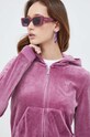 Juicy Couture bluza welurowa różowy JCSEBJ007.657