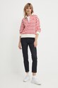 Tommy Hilfiger bluza bawełniana WW0WW41230 czerwony SS24