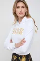 biela Bavlnená mikina Versace Jeans Couture Dámsky