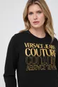 czarny Versace Jeans Couture bluza bawełniana