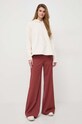 Weekend Max Mara bluza bawełniana 2415921021600 beżowy SS24