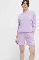 Plážová mikina Emporio Armani Underwear fialová