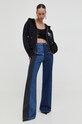 Bavlněná mikina Moschino Jeans 1711.3257 černá SS24