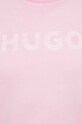 HUGO bluza bawełniana 50512022 różowy