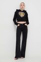 Bavlněná mikina Versace Jeans Couture 76HAIL01.CF00L černá SS24