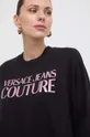 čierna Bavlnená mikina Versace Jeans Couture
