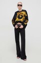 Versace Jeans Couture bluza bawełniana 76HAI3P2.FS153 czarny SS24