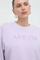 fioletowy Armani Exchange bluza
