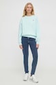 Levi's bluza bawełniana 24688 turkusowy SS24