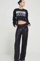 Moschino Jeans bluza bawełniana 1705.3756 czarny SS24