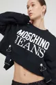 črna Bombažen pulover Moschino Jeans