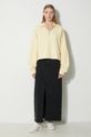 Βαμβακερή μπλούζα adidas Originals Essentials+ IR6016 κίτρινο SS24