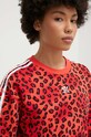 adidas Originals bluza bawełniana czerwony IY9565