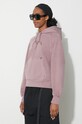 Carhartt WIP cotton sweatshirt Hooded Taos Sweat pink I032920.1XFGD