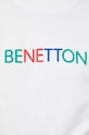 Βαμβακερή μπλούζα United Colors of Benetton 3J68D1069 λευκό