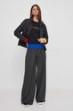 United Colors of Benetton hanorac de bumbac 3J68D1069 negru SS24