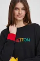 nero United Colors of Benetton felpa in cotone
