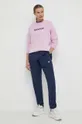 Bombažen pulover Napapijri B-Kreis roza