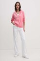 Polo Ralph Lauren bluza bawełniana 211935584 różowy SS25