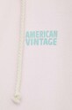 Mikina American Vintage SWEAT ML CAPUCHE IZU03EE24 růžová
