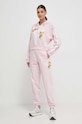 Guess bluza bawełniana ZOEY V4GQ04.KC6V1 różowy SS24