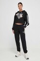 Guess bluza bawełniana ZOEY V4GQ04.KC6V1 czarny SS24